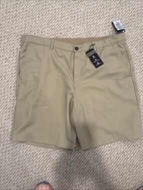 Alfani Men's Flat-Front Tan Shorts